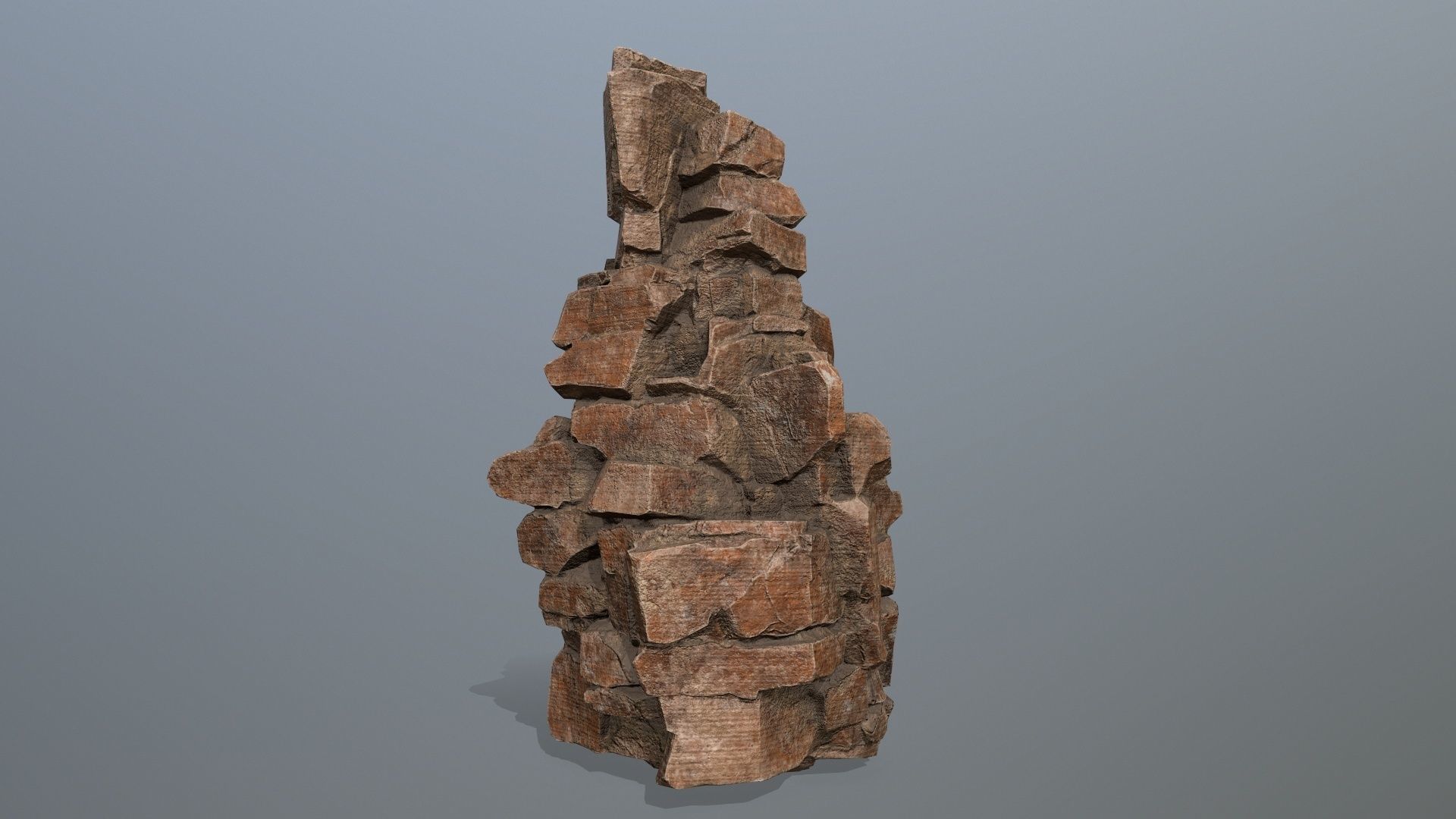 desert rocks Low-poly 3D model_10