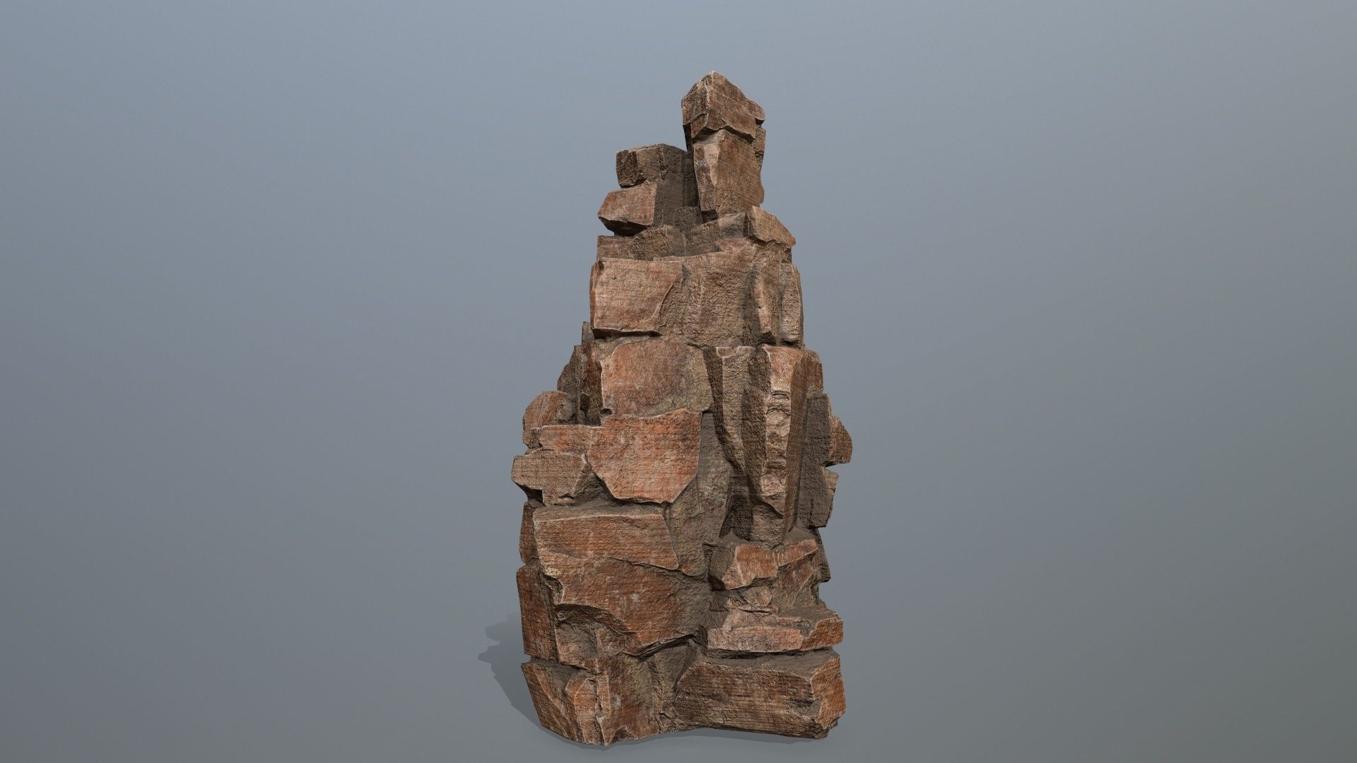 desert rocks Low-poly 3D model_6