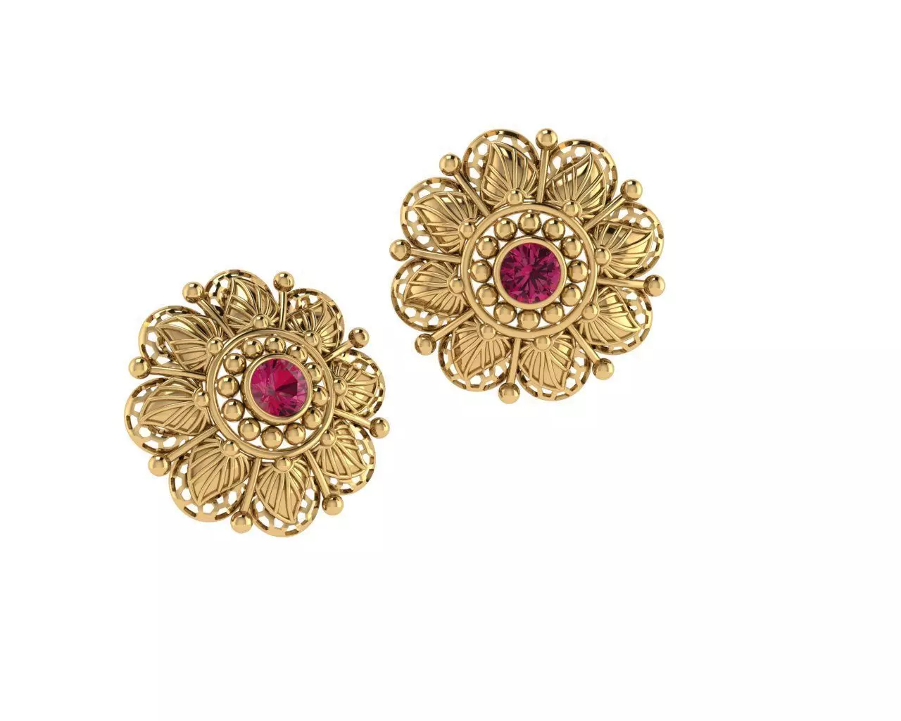 Earrings 3D print model_0