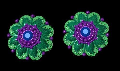 Earrings 3D print model_2