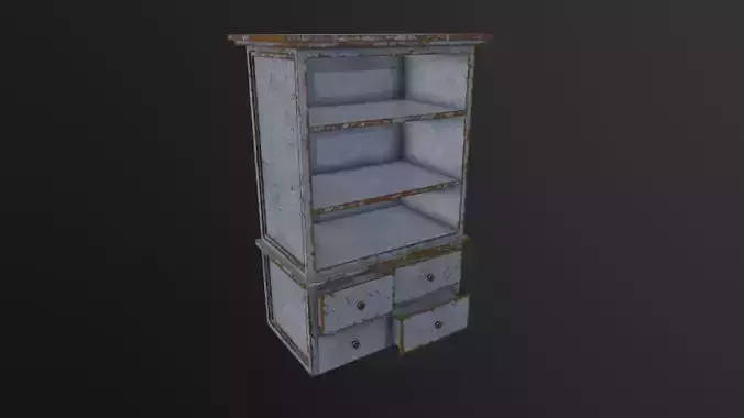 Wood Cabinet 3D Model