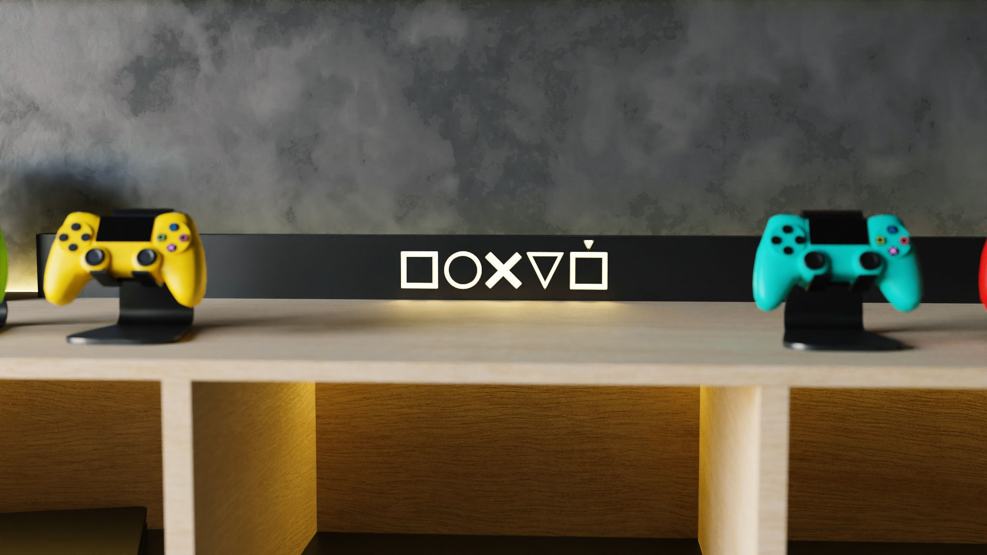 Gamer TV Setup by Nikdox 3D model_3