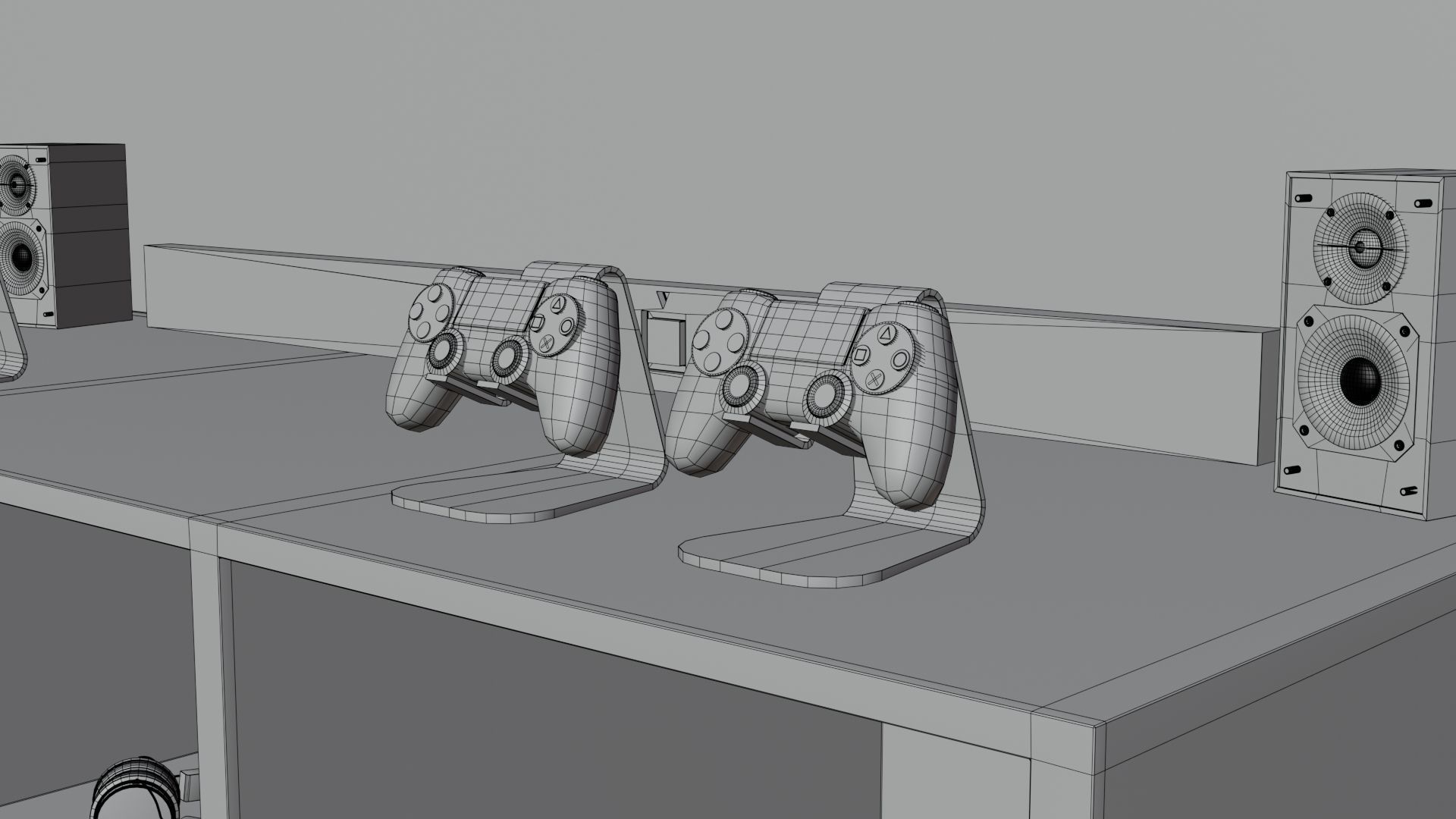 Gamer TV Setup by Nikdox 3D model_17