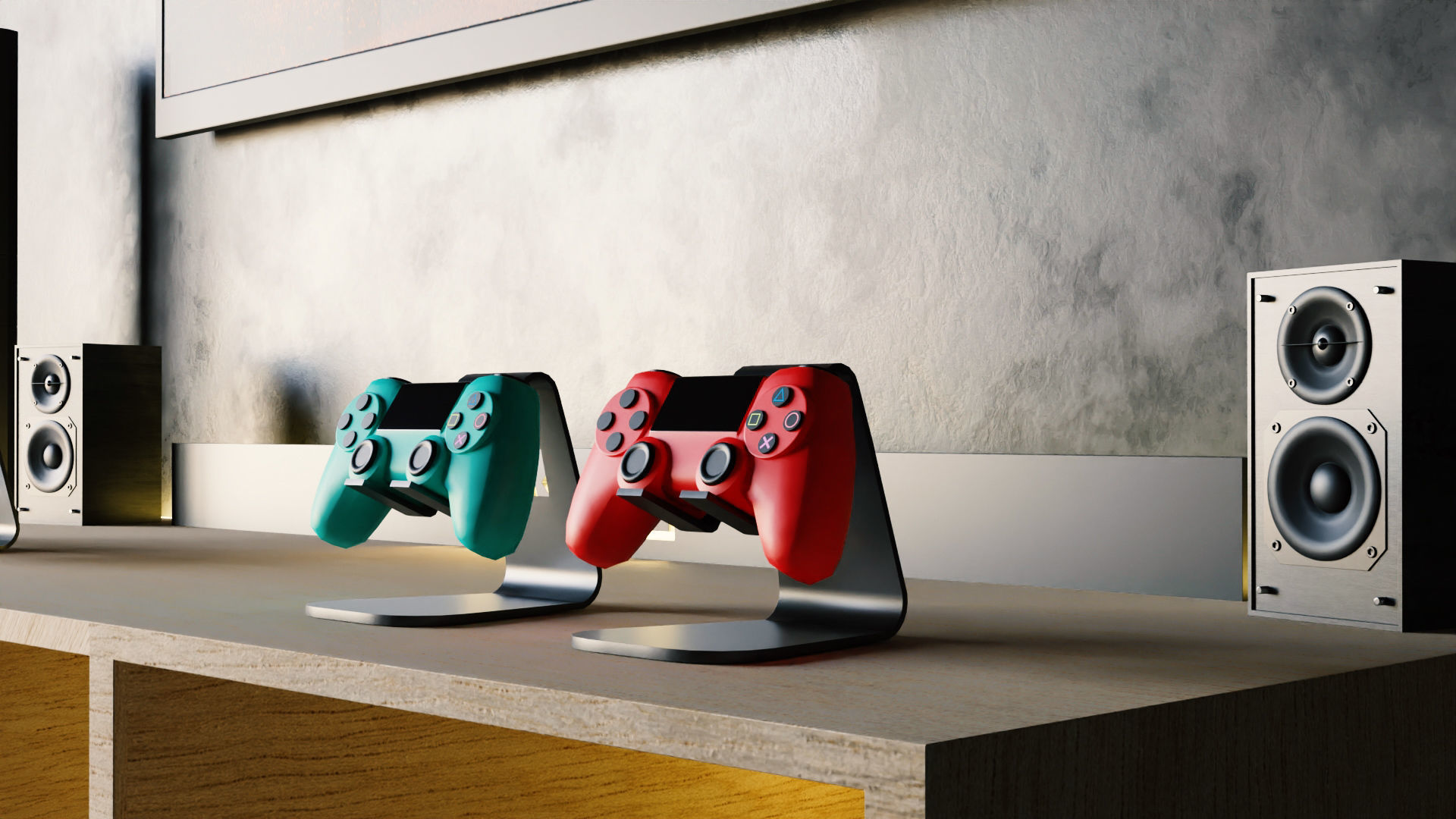 Gamer TV Setup by Nikdox 3D model_8