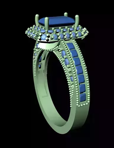 Diamond Solitaire Ring Jewellery for Women 3D print model