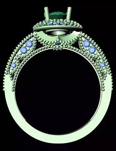  Diamond Solitaire Ring Jewellery for Women 3D print model
