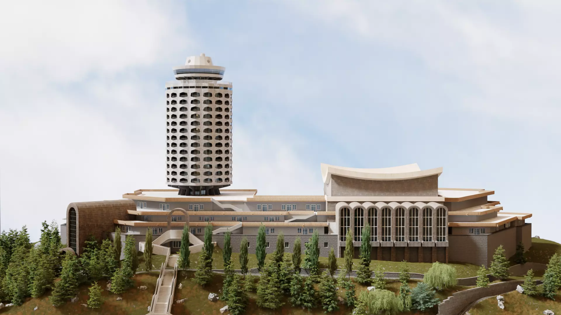 Youth Palace of Armenia Free 3D model