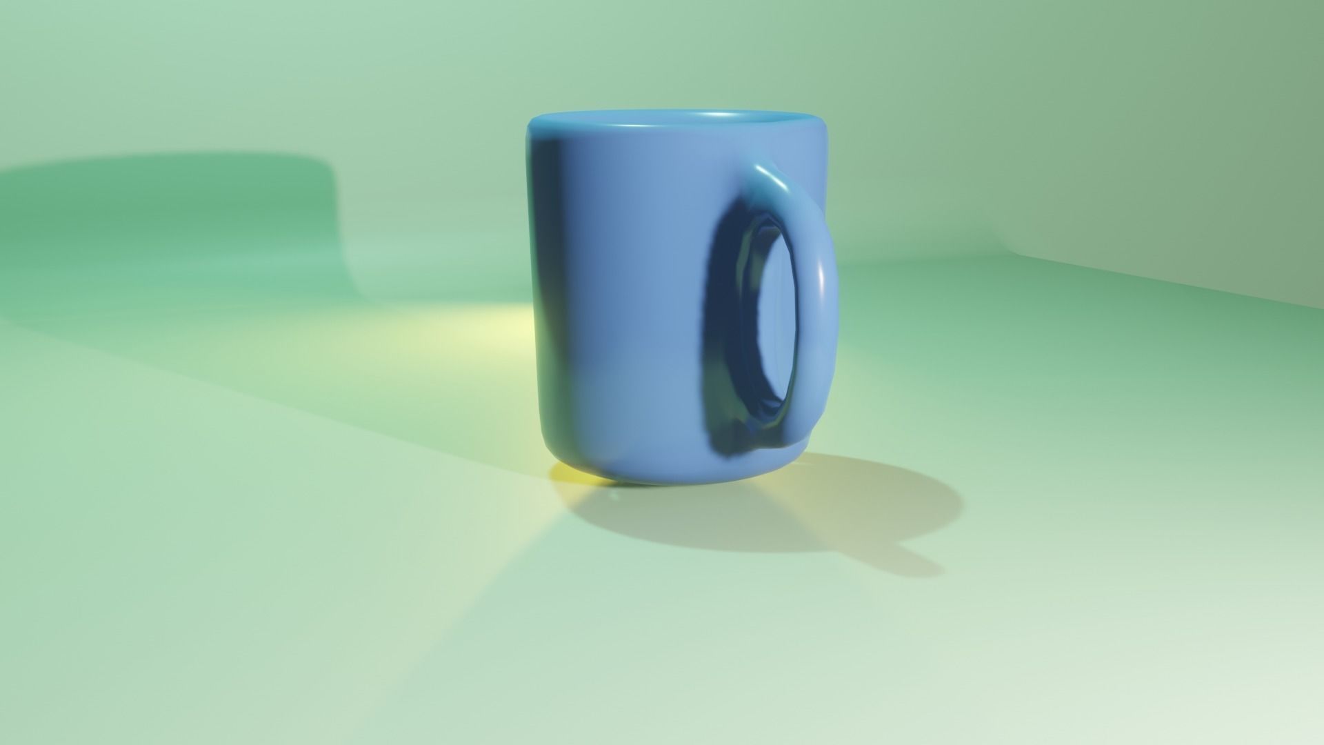 Low-Poly cup Low-poly 3D model_2