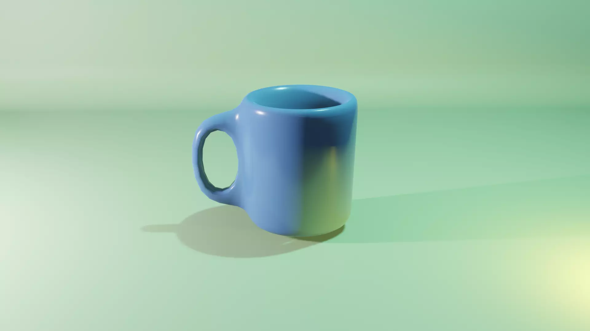 Low-Poly cup Low-poly 3D model_0