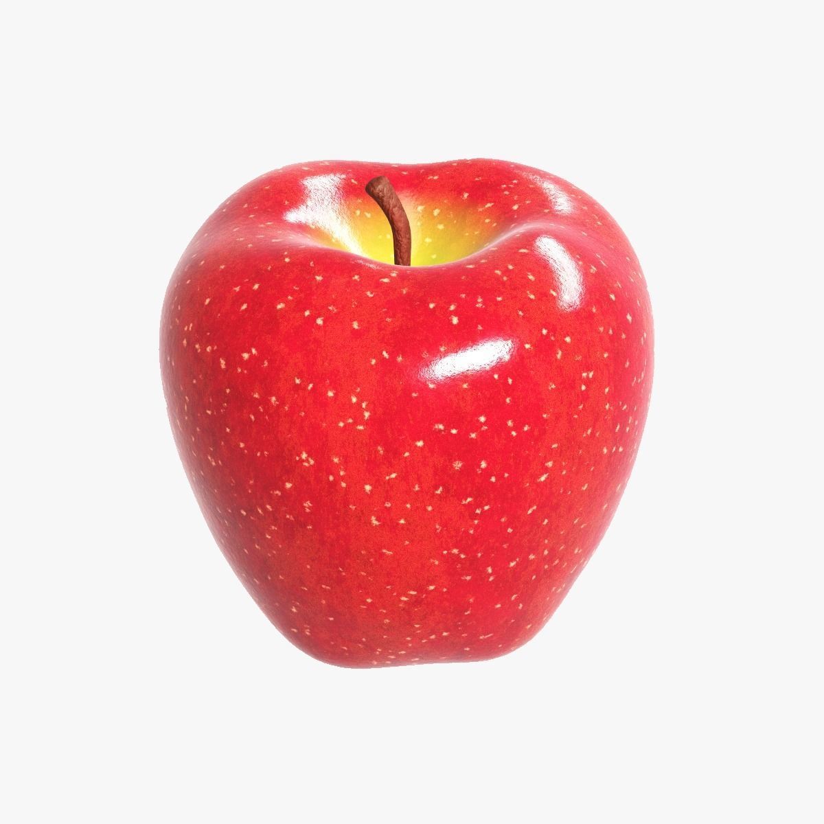 Red Green and Yellow Apples 3D Model Collection_10