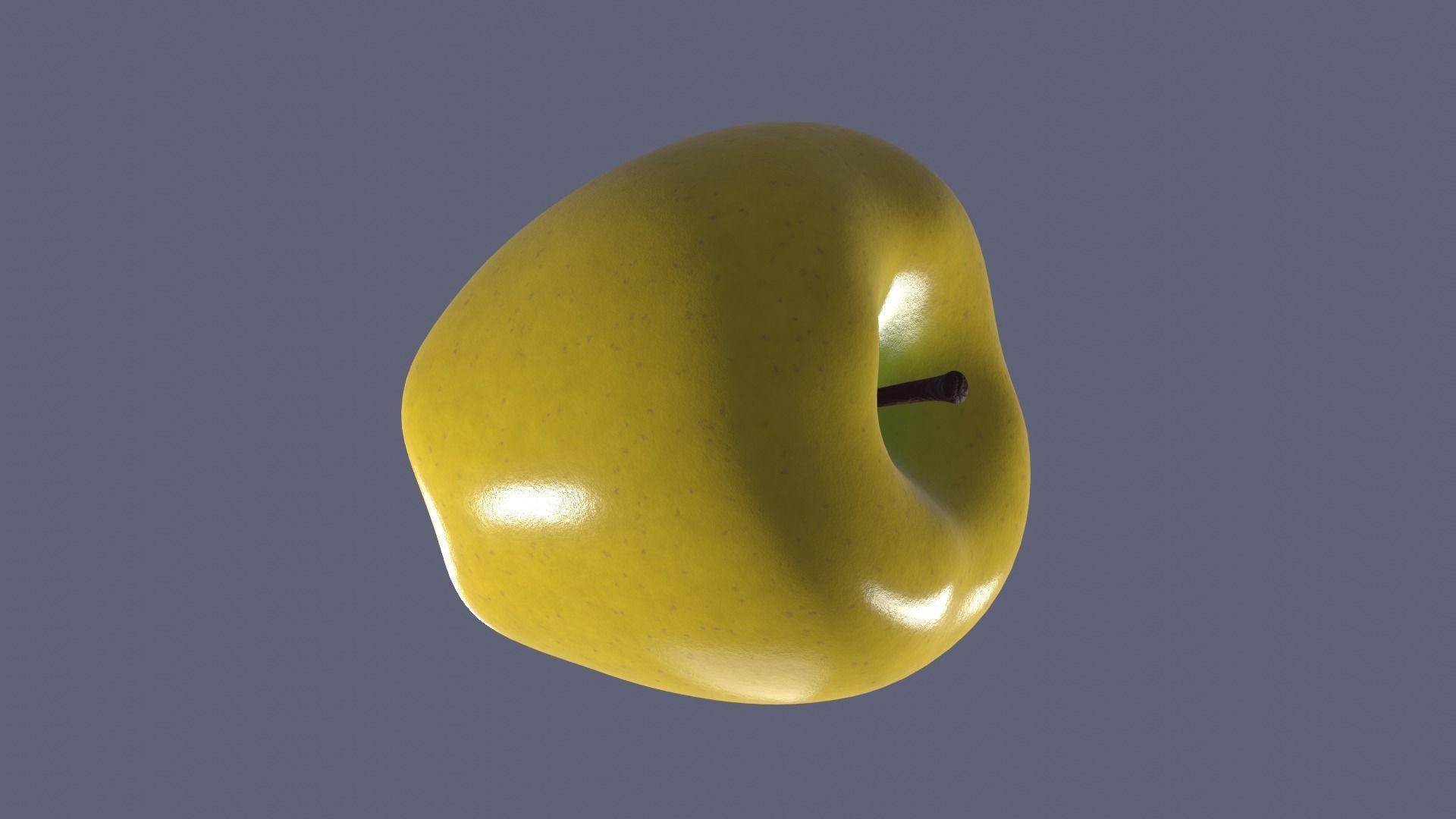 Red Green and Yellow Apples 3D Model Collection_37