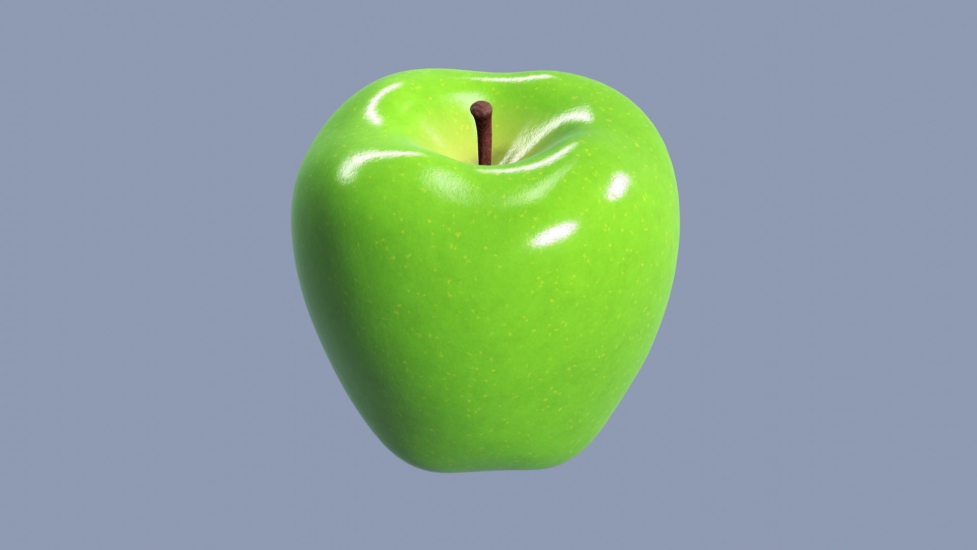 Red Green and Yellow Apples 3D Model Collection_28