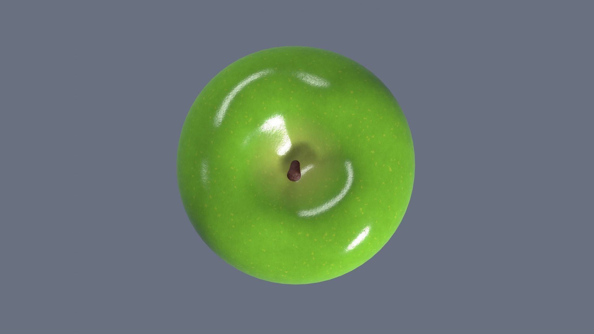 Red Green and Yellow Apples 3D Model Collection_25