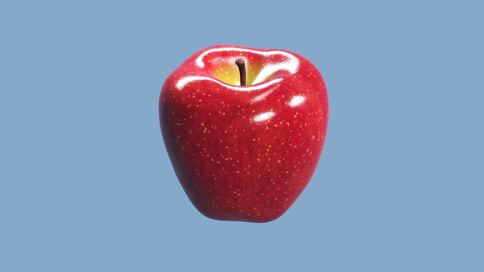 Red Green and Yellow Apples 3D Model Collection_20