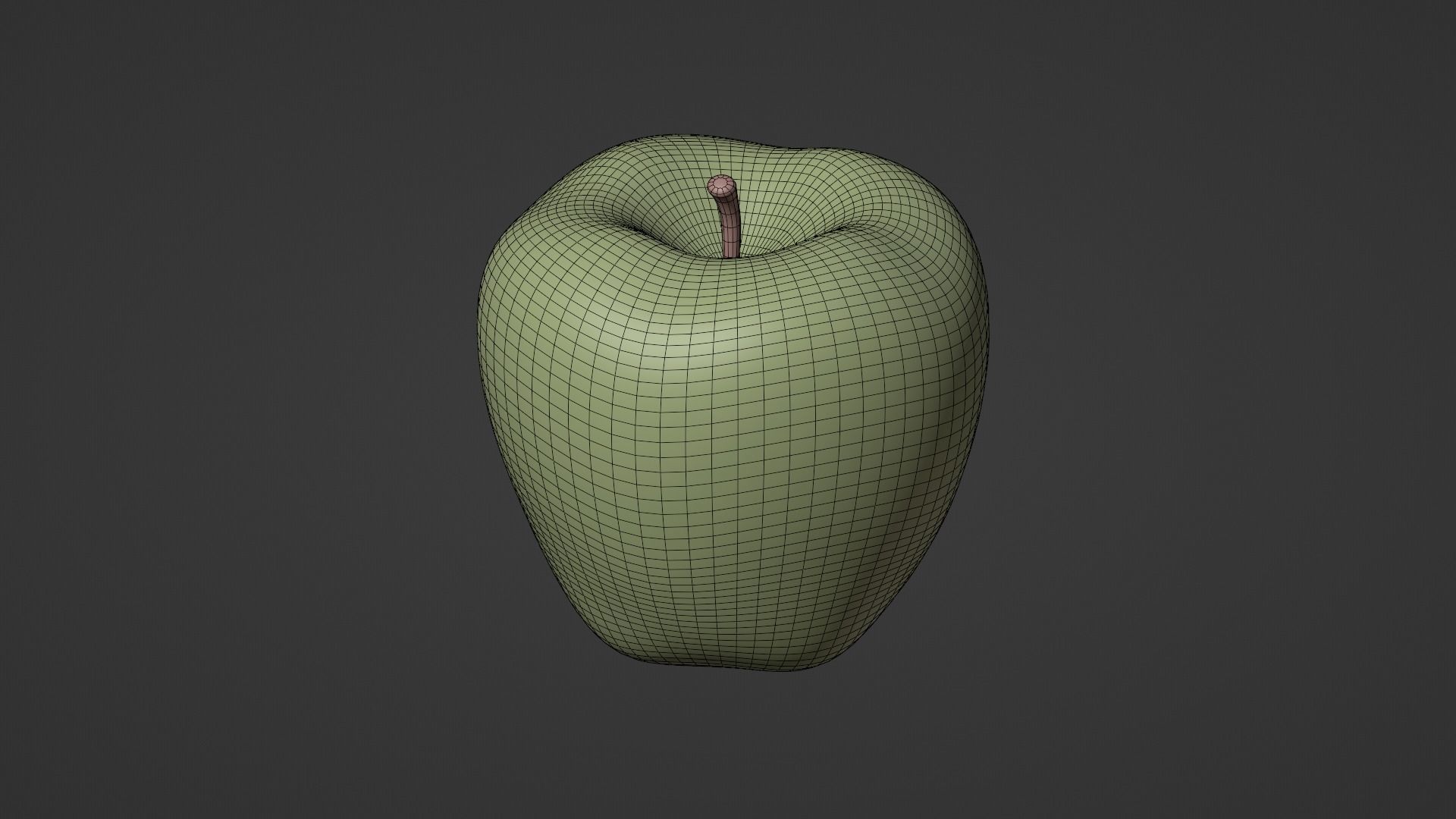 Red Green and Yellow Apples 3D Model Collection_12