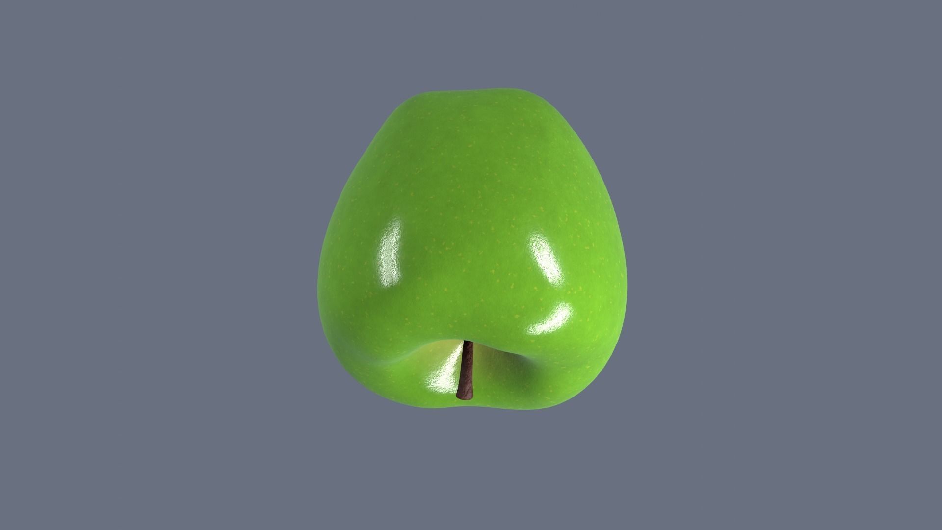 Red Green and Yellow Apples 3D Model Collection_23