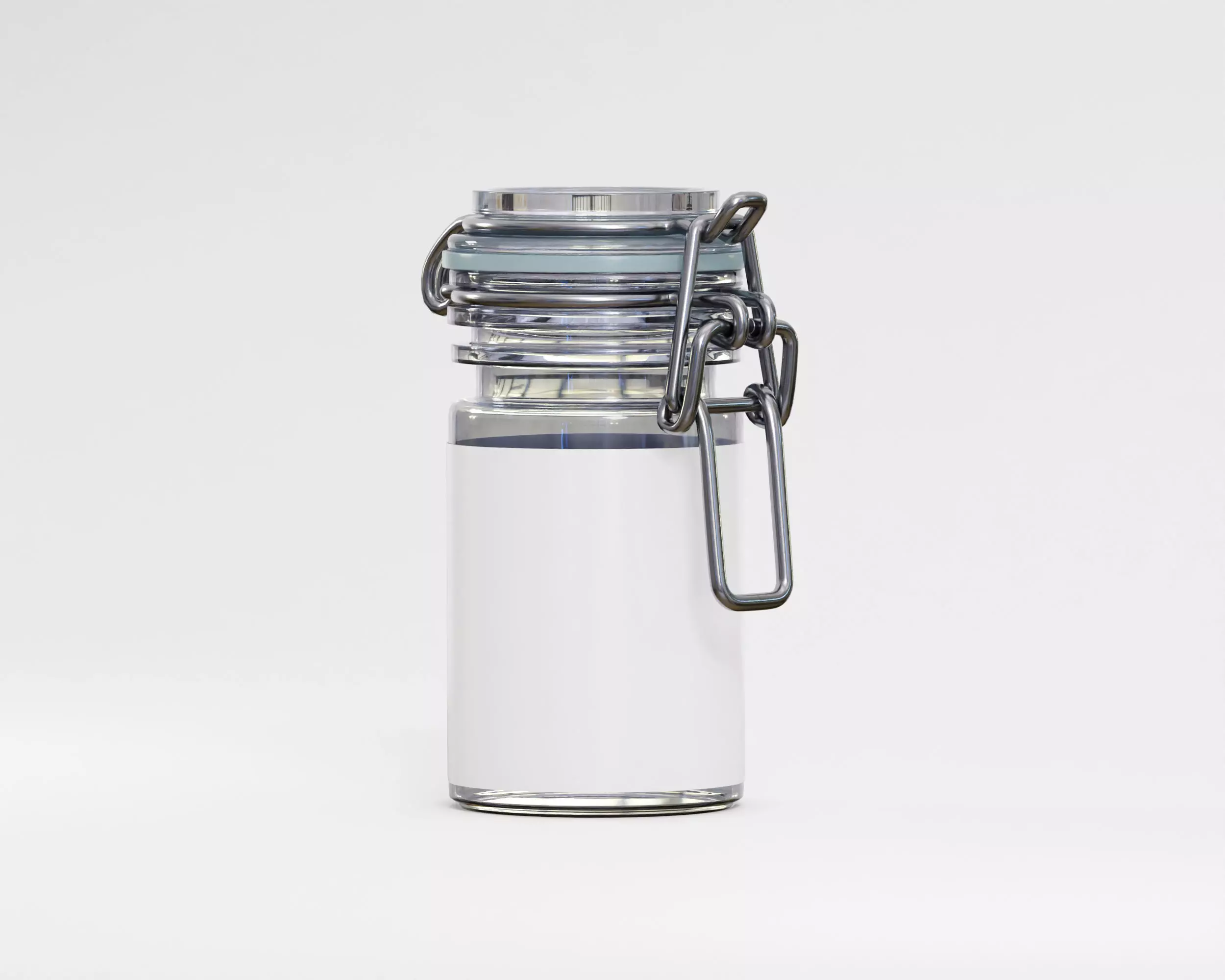 Glass container Jar 3D model Low-poly 3D model_4