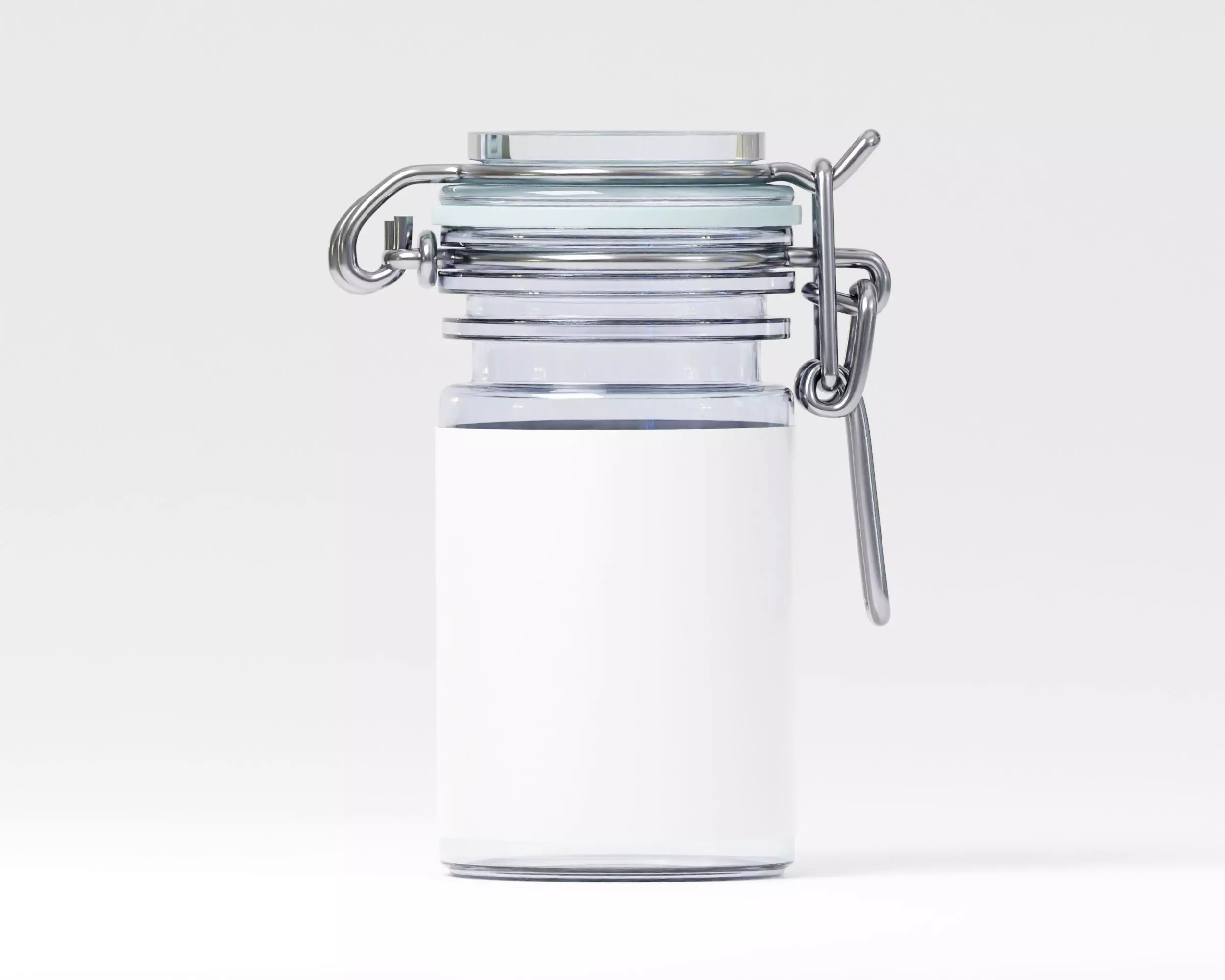 Glass container Jar 3D model Low-poly 3D model_5