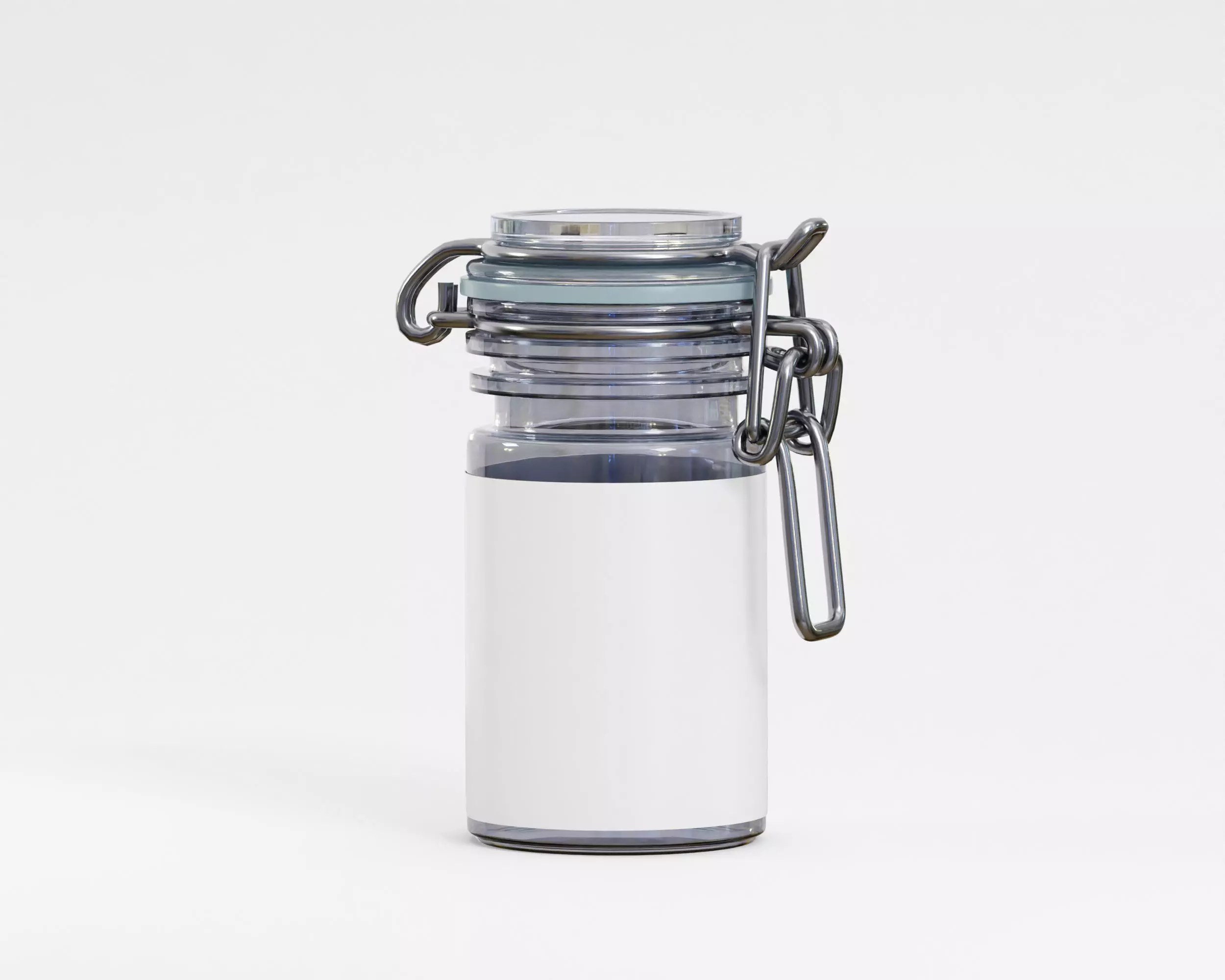 Glass container Jar 3D model Low-poly 3D model_0