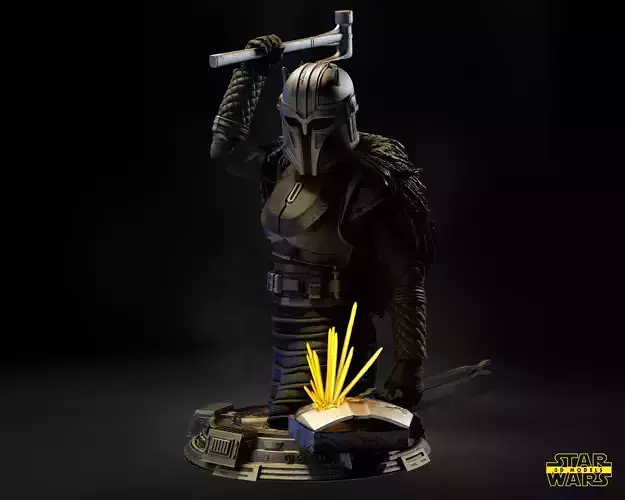 The Armorer Bust Star Wars 3D Models Ready for 3D printing