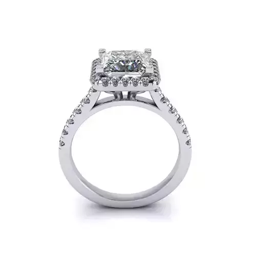 Princess Cut Wedding Ring