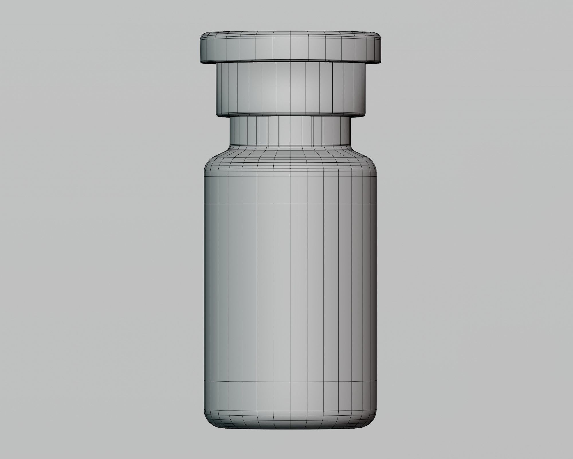 Injection Vial 3d model Low-poly 3D model_3