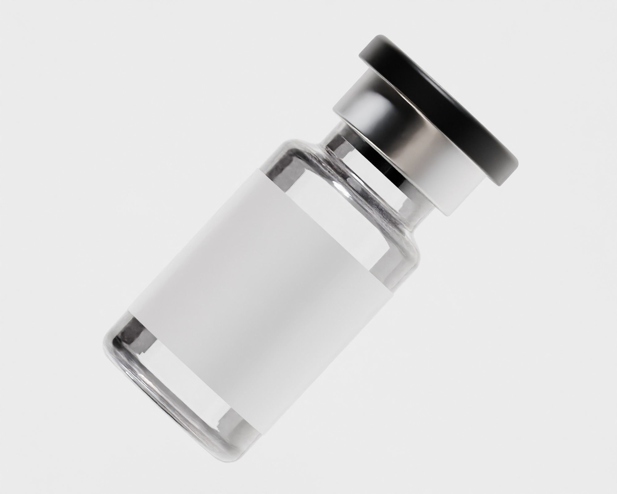 Injection Vial 3d model Low-poly 3D model_1