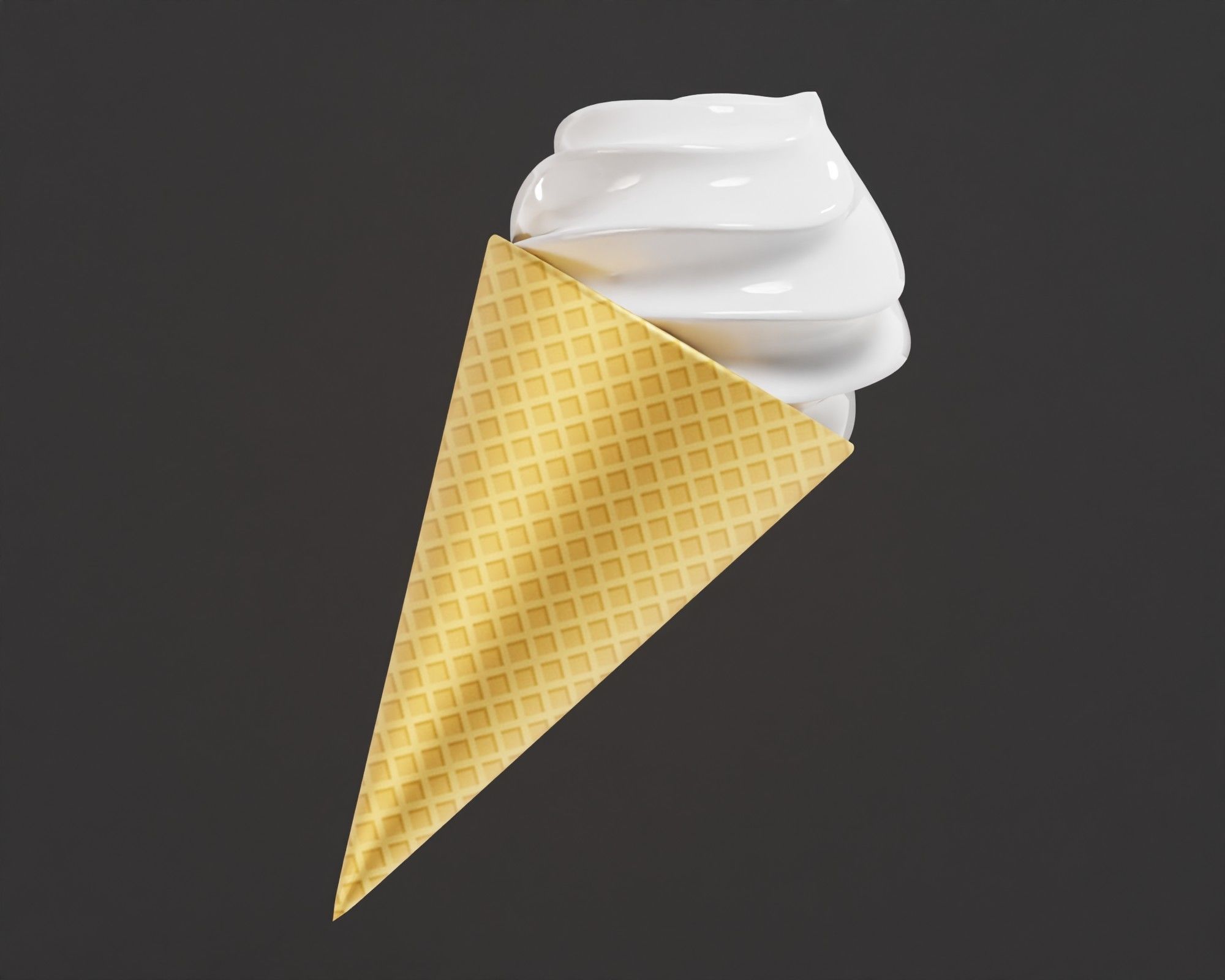 3D model Ice Cream Cone 3d model VR / AR / lowpoly CGTrader