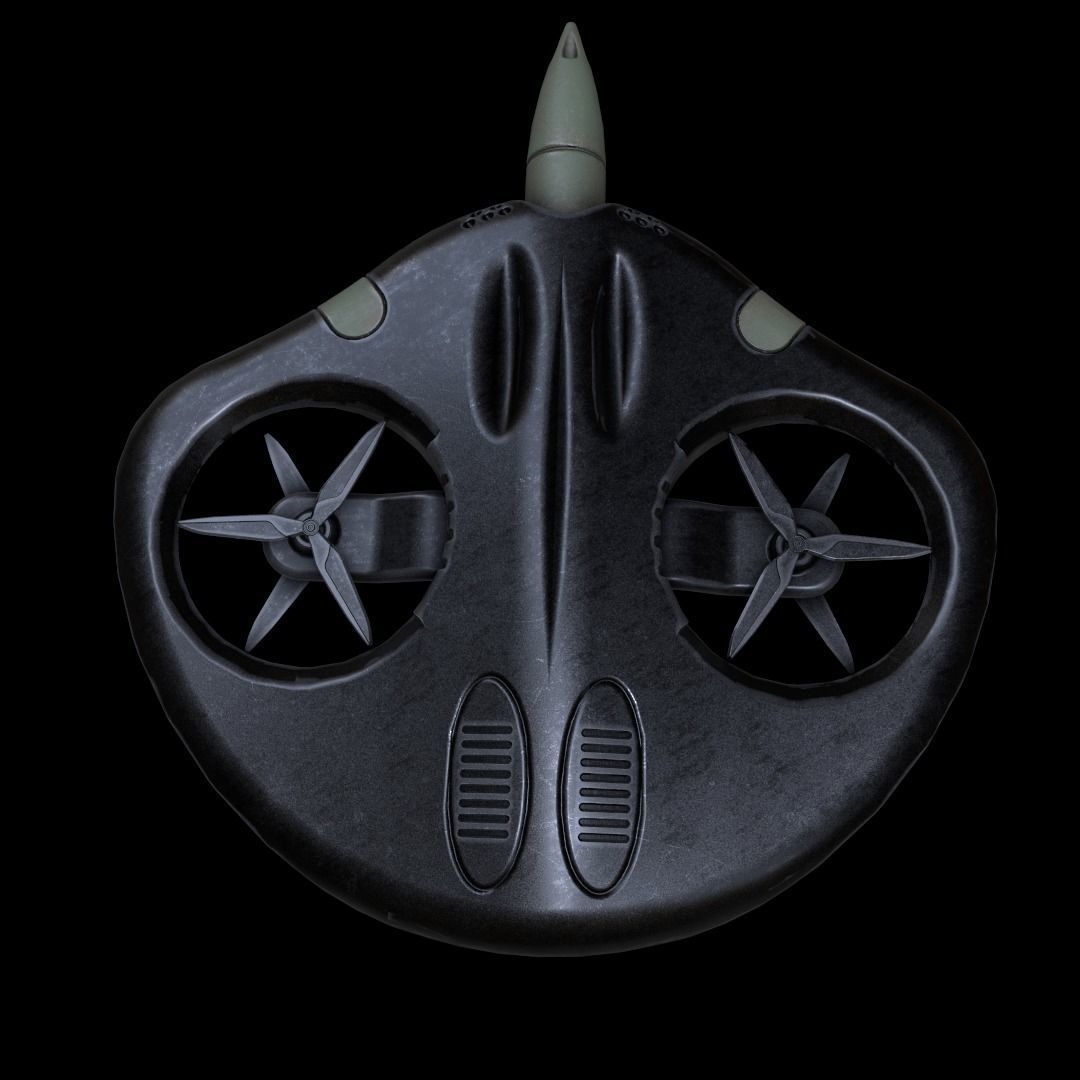 Manta Ray Suicide Drone  3D model_2