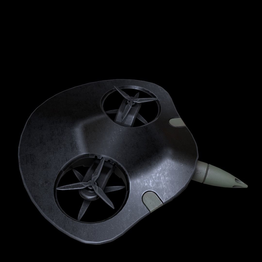 Manta Ray Suicide Drone  3D model_6