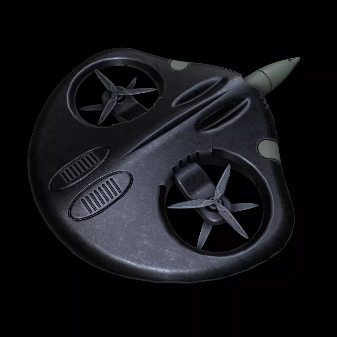 Manta Ray Suicide Drone  3D model_0