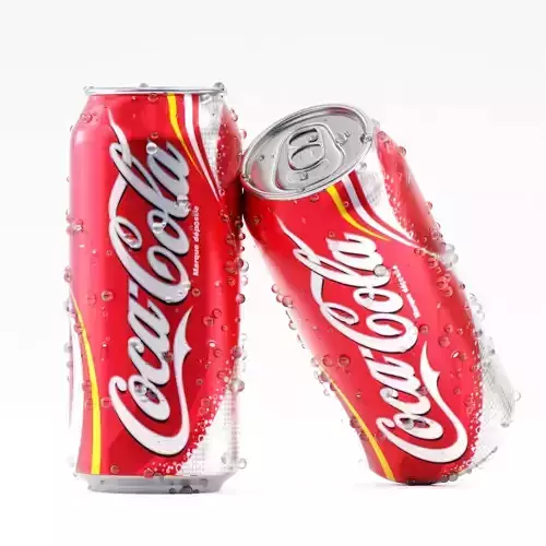Aluminum Coca cola can Bottle 3D model