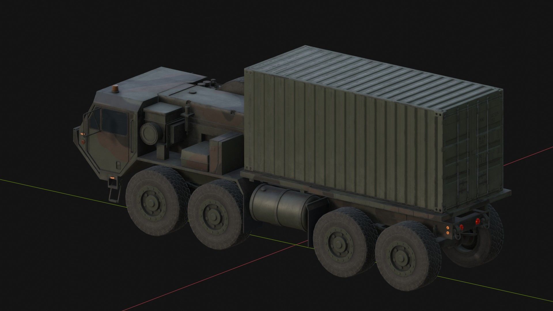 M1120 HEMTT LHS Heavy Expanded Mobility Tactical Truck Low-poly 3D model_10
