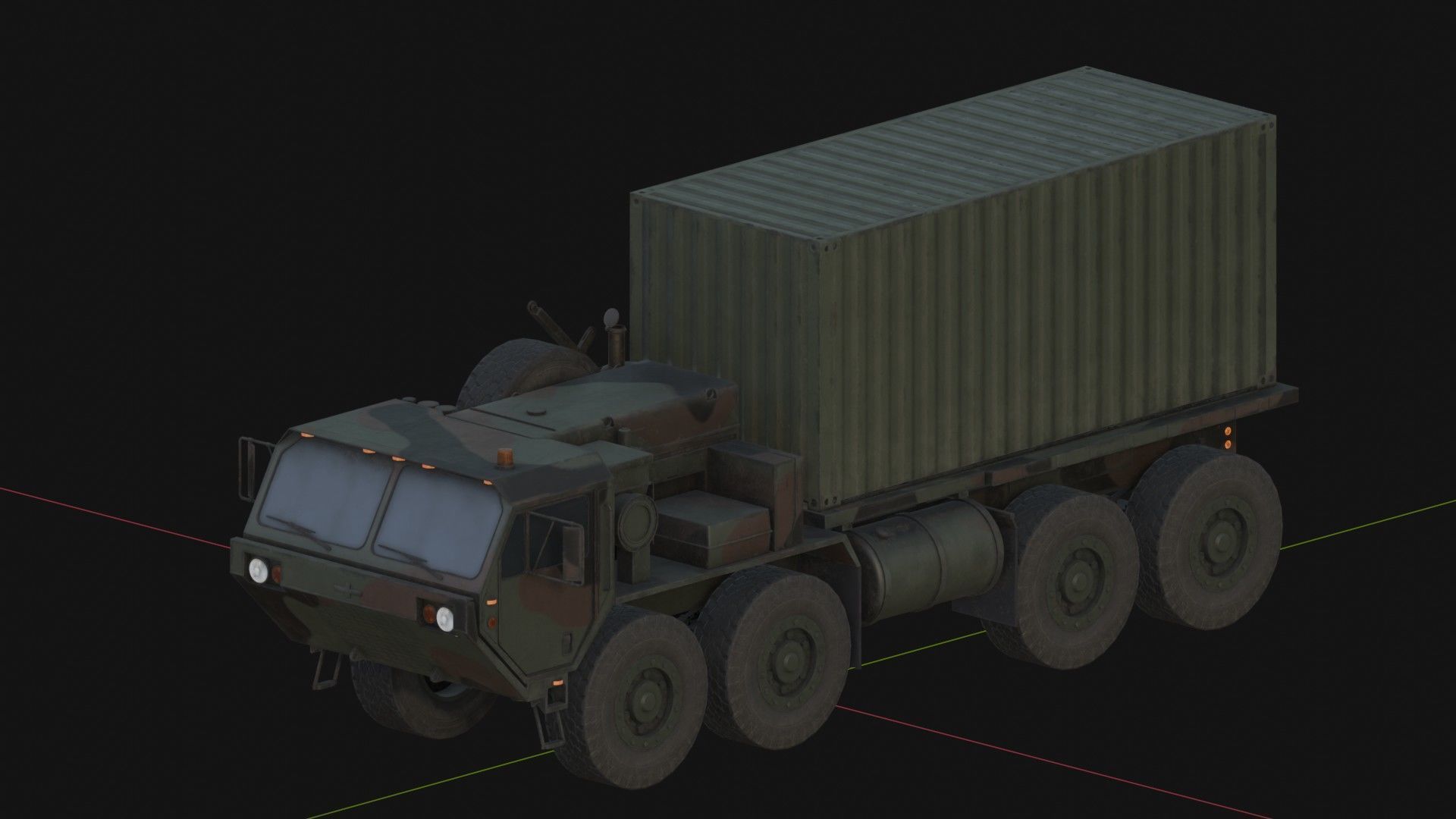 M1120 HEMTT LHS Heavy Expanded Mobility Tactical Truck Low-poly 3D model_2