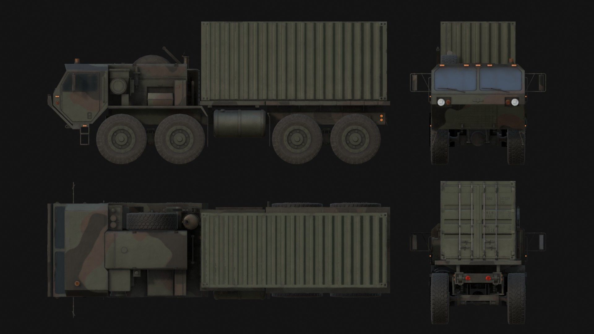 M1120 HEMTT LHS Heavy Expanded Mobility Tactical Truck Low-poly 3D model_1