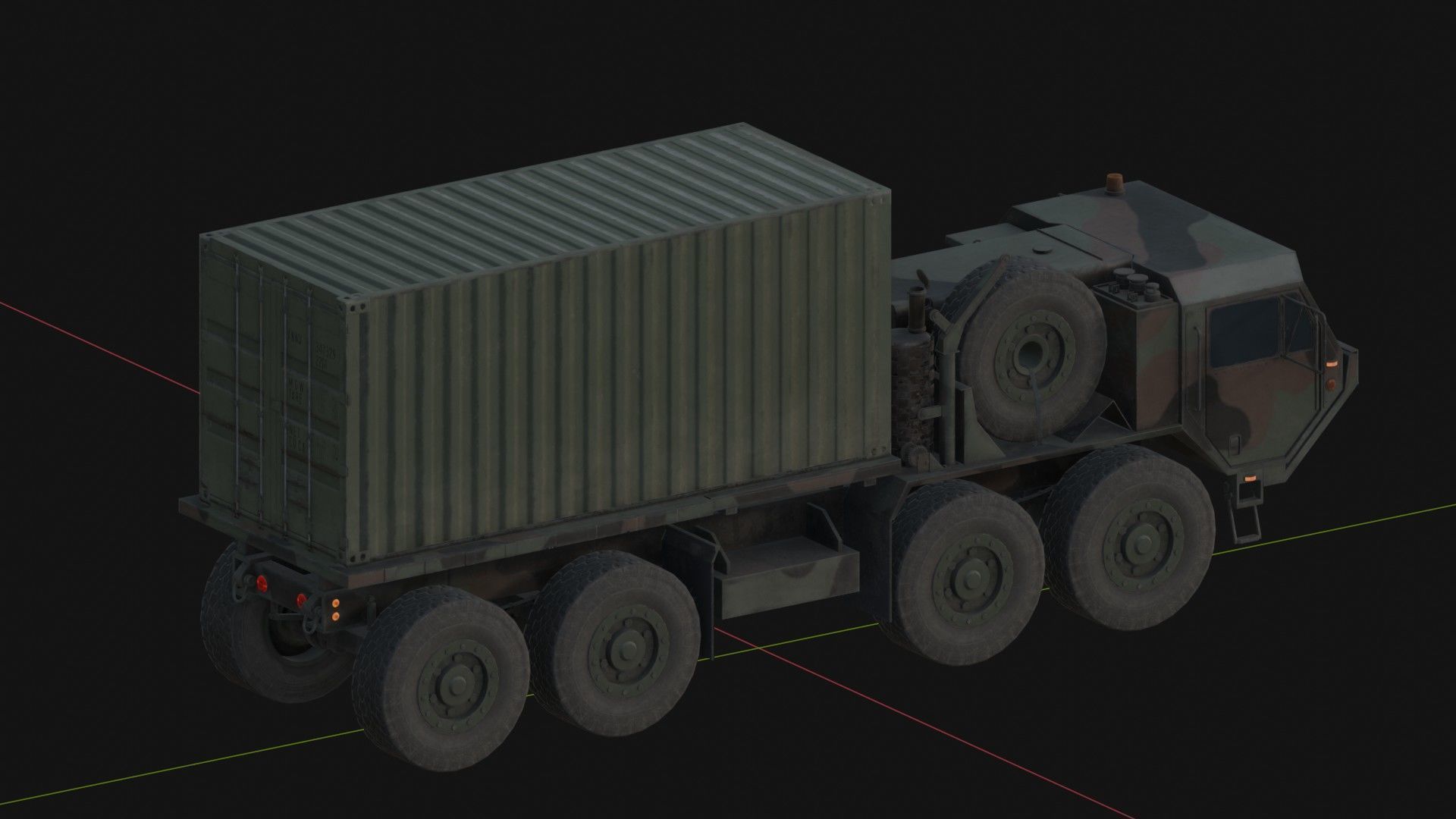 M1120 HEMTT LHS Heavy Expanded Mobility Tactical Truck Low-poly 3D model_8