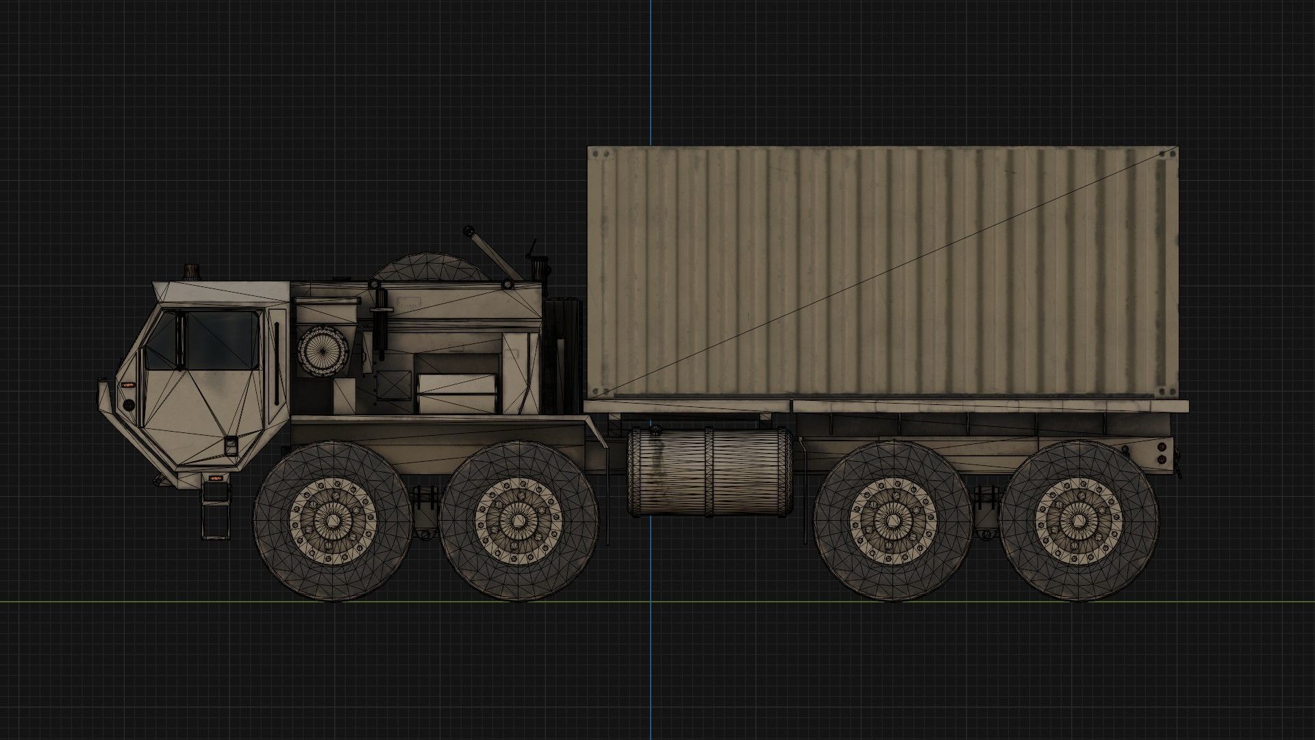 M1120 HEMTT LHS Heavy Expanded Mobility Tactical Truck Low-poly 3D model_11