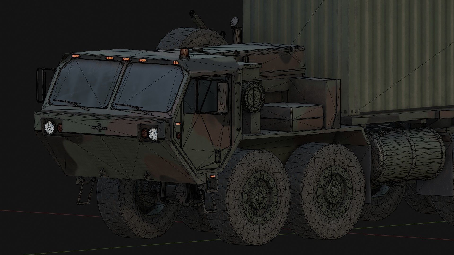 M1120 HEMTT LHS Heavy Expanded Mobility Tactical Truck Low-poly 3D model_13