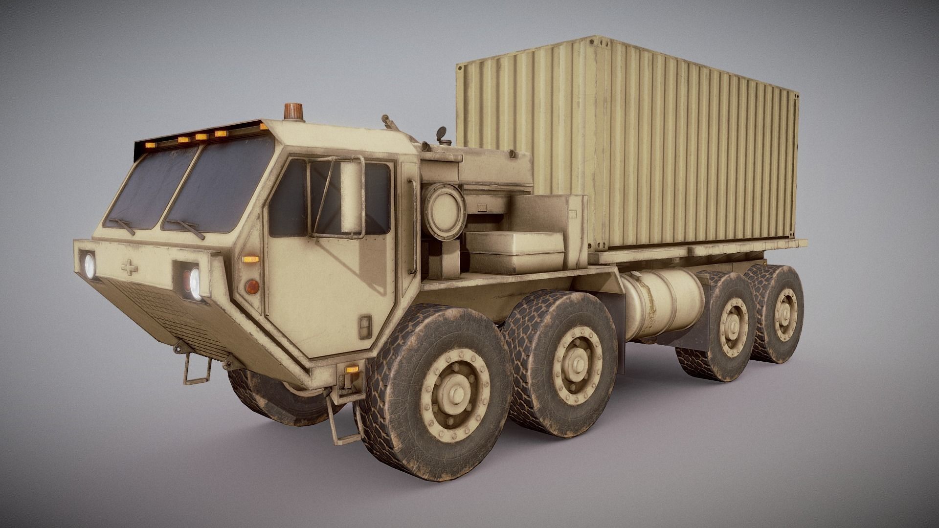 M1120 HEMTT LHS Heavy Expanded Mobility Tactical Truck Low-poly 3D model_15