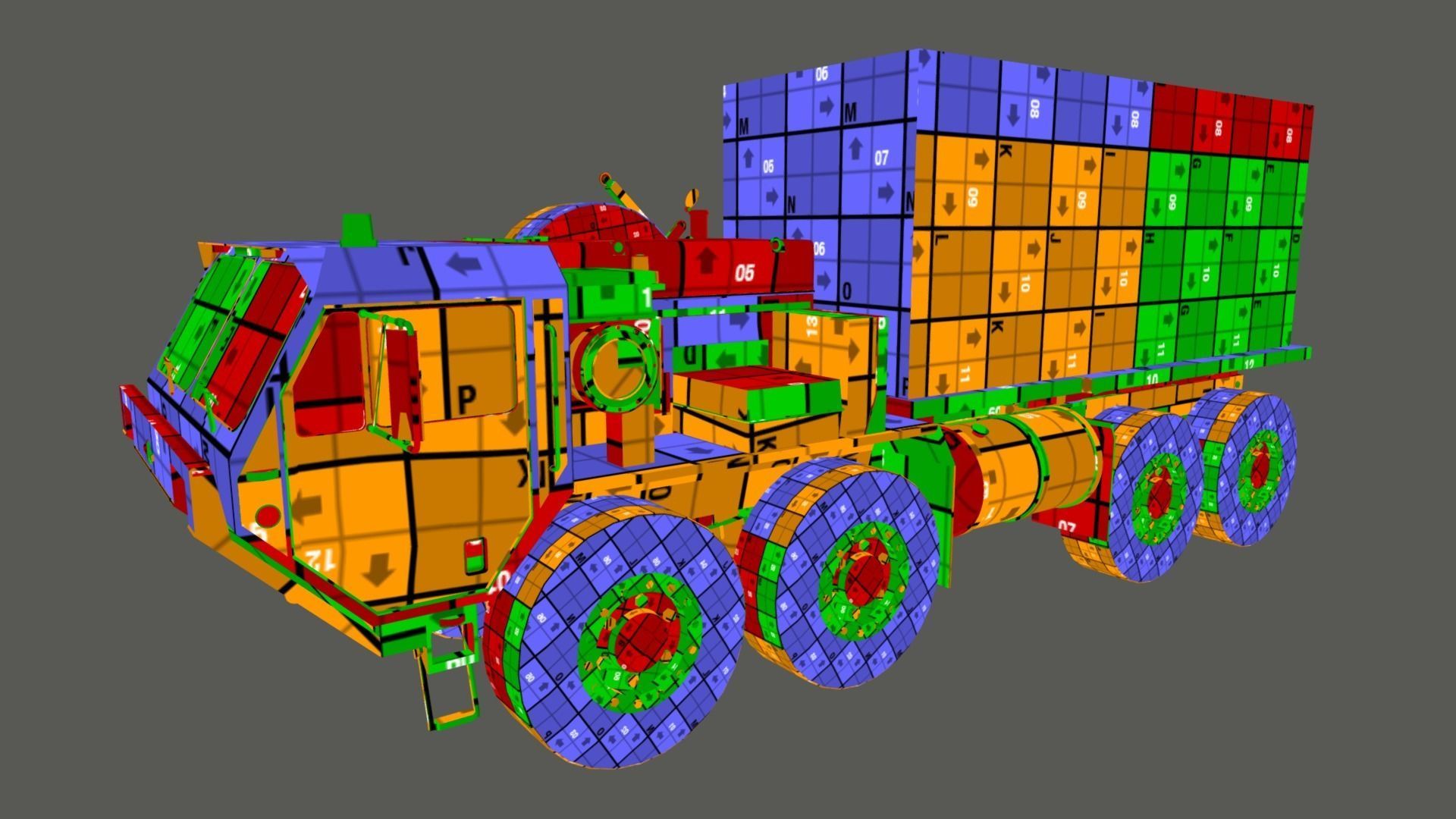 M1120 HEMTT LHS Heavy Expanded Mobility Tactical Truck Low-poly 3D model_22