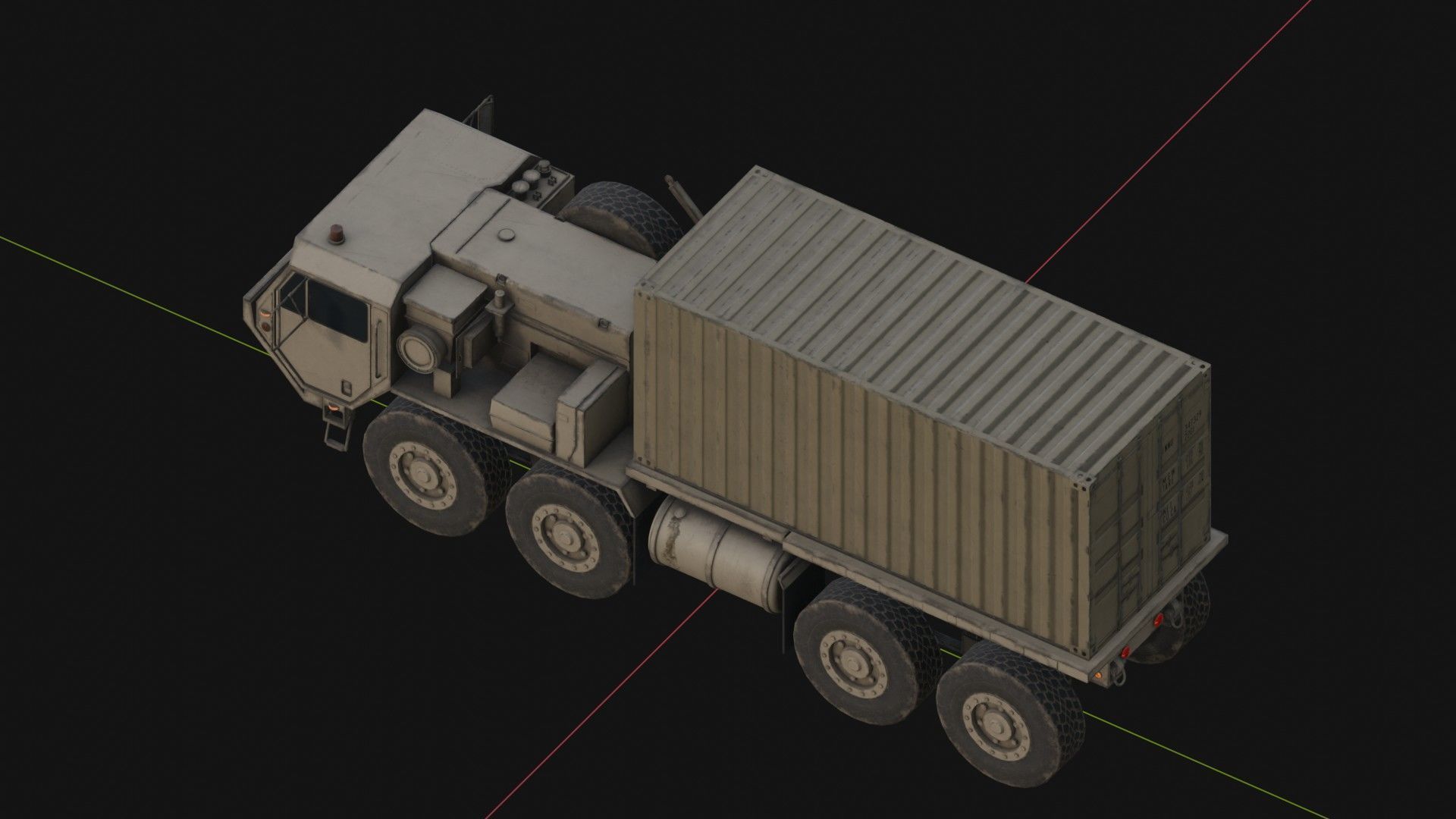 M1120 HEMTT LHS Heavy Expanded Mobility Tactical Truck Low-poly 3D model_7
