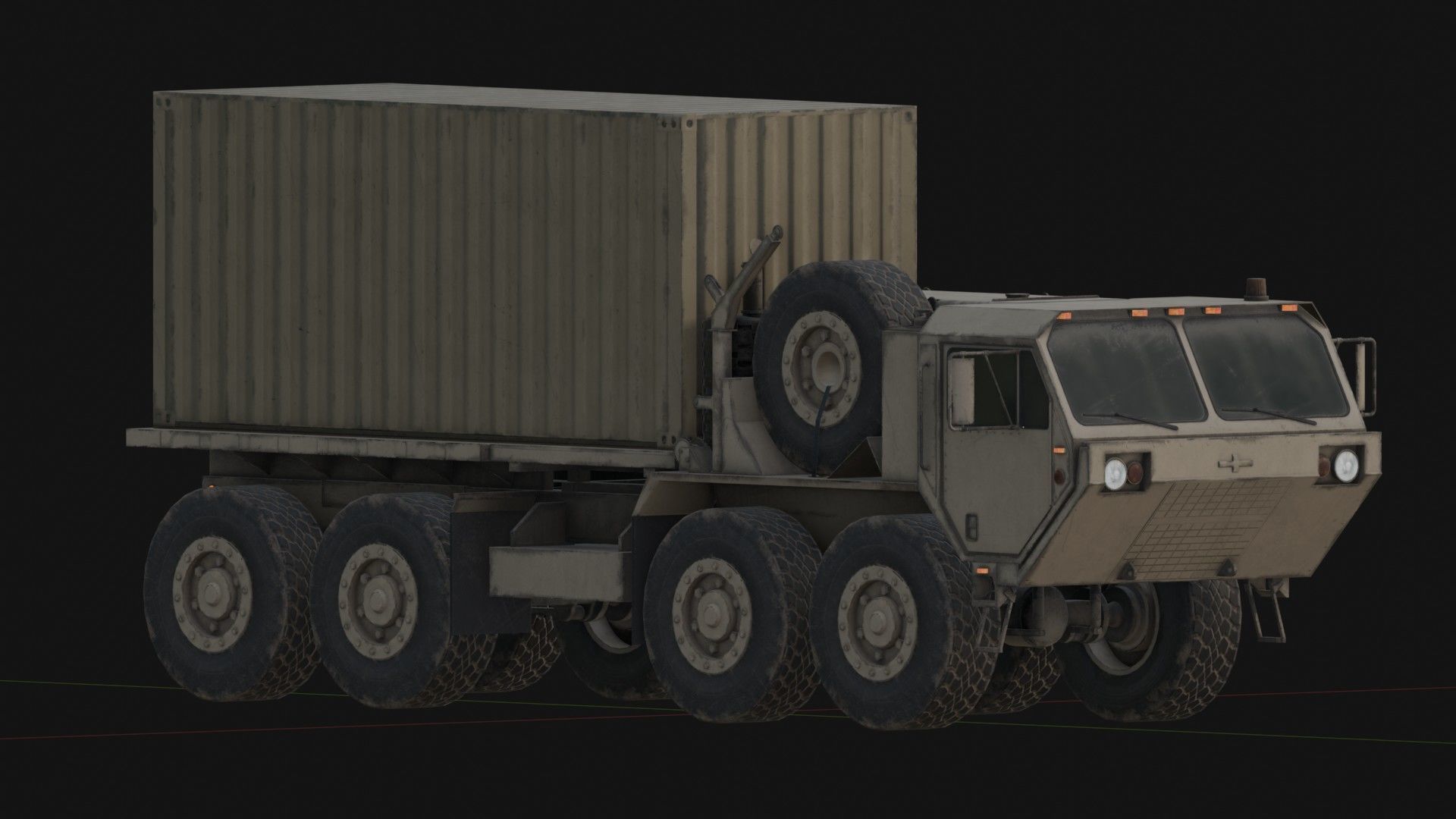 M1120 HEMTT LHS Heavy Expanded Mobility Tactical Truck Low-poly 3D model_5