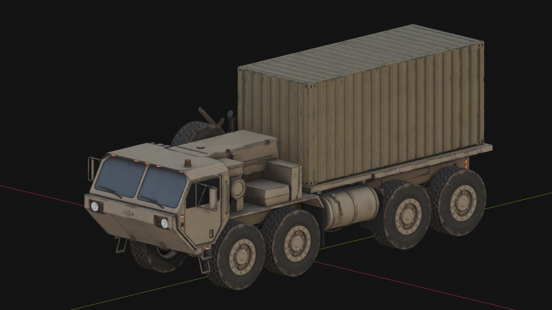 M1120 HEMTT LHS Heavy Expanded Mobility Tactical Truck Low-poly 3D model_3