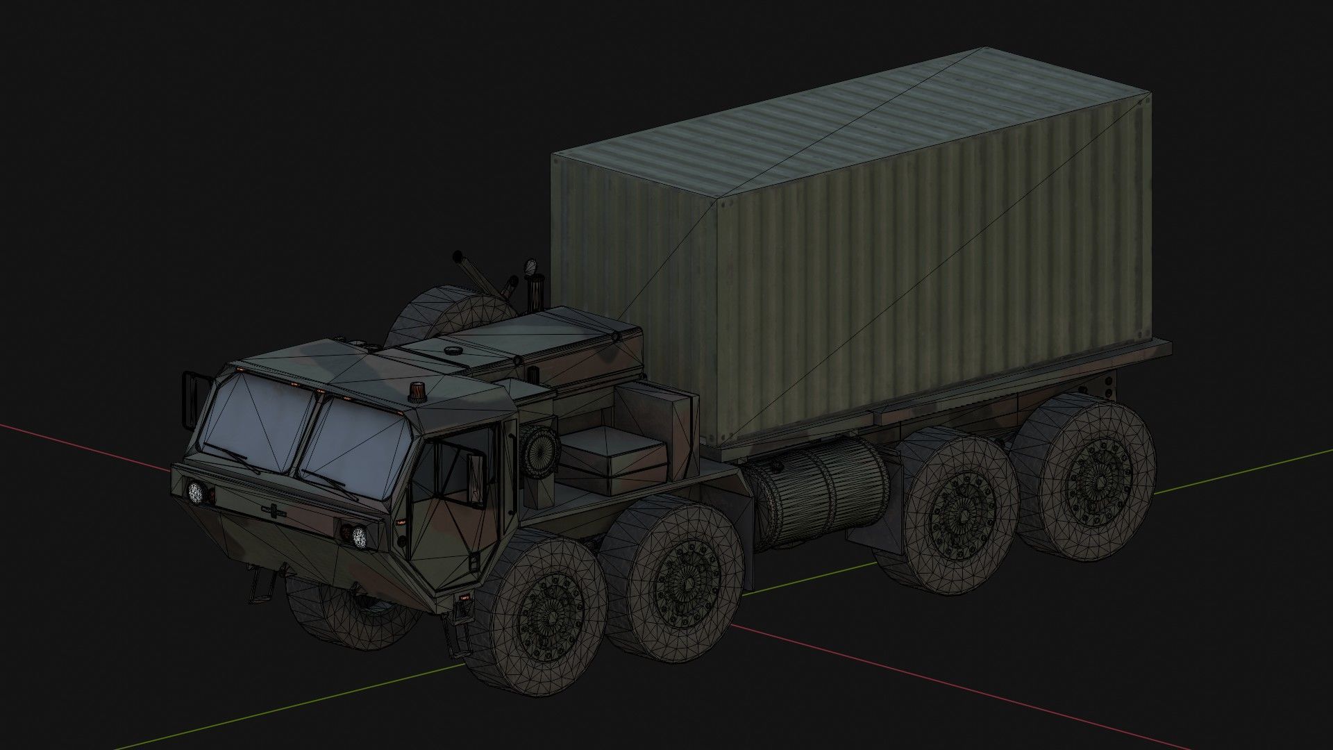 M1120 HEMTT LHS Heavy Expanded Mobility Tactical Truck Low-poly 3D model_12