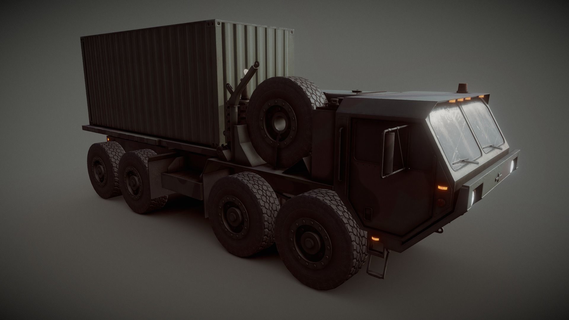 M1120 HEMTT LHS Heavy Expanded Mobility Tactical Truck Low-poly 3D model_19