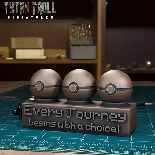 Pokeball Ball Stand - Every Journey Begins with a choice