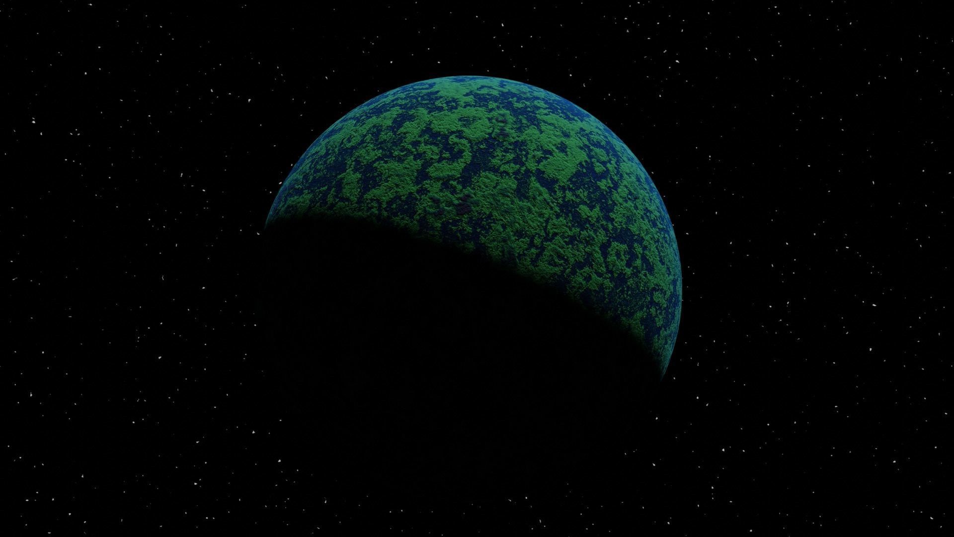 Earth-Like Planet 3D model_6