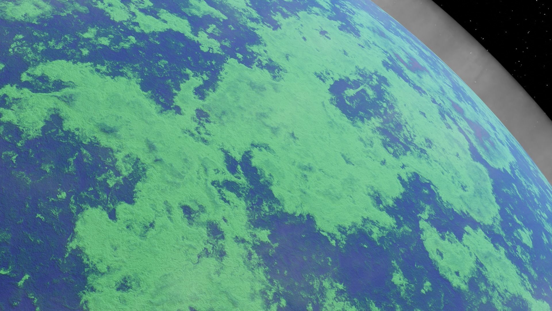 Earth-Like Planet 3D model_1