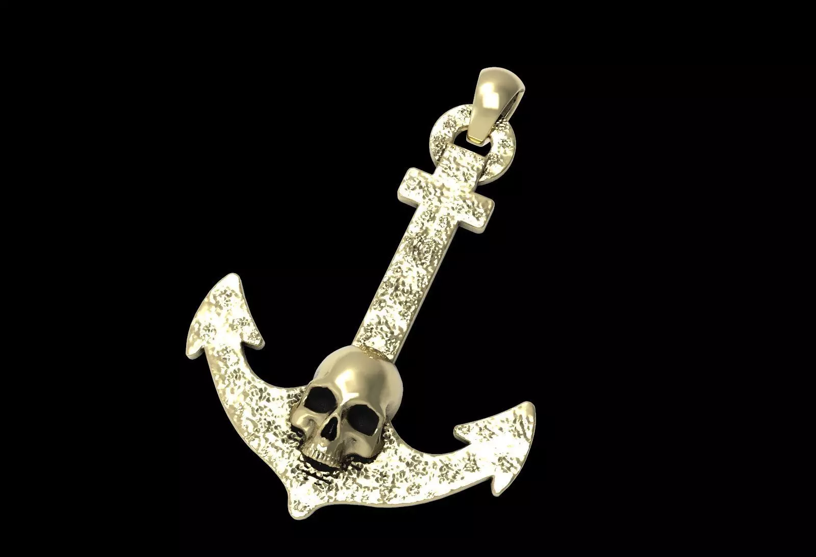 Anchor Pendant 3D print model_0