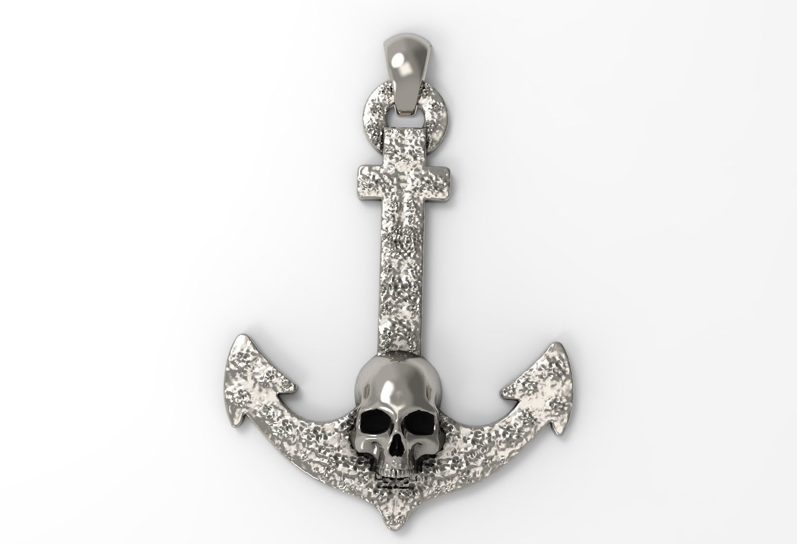 Anchor Pendant 3D print model_7